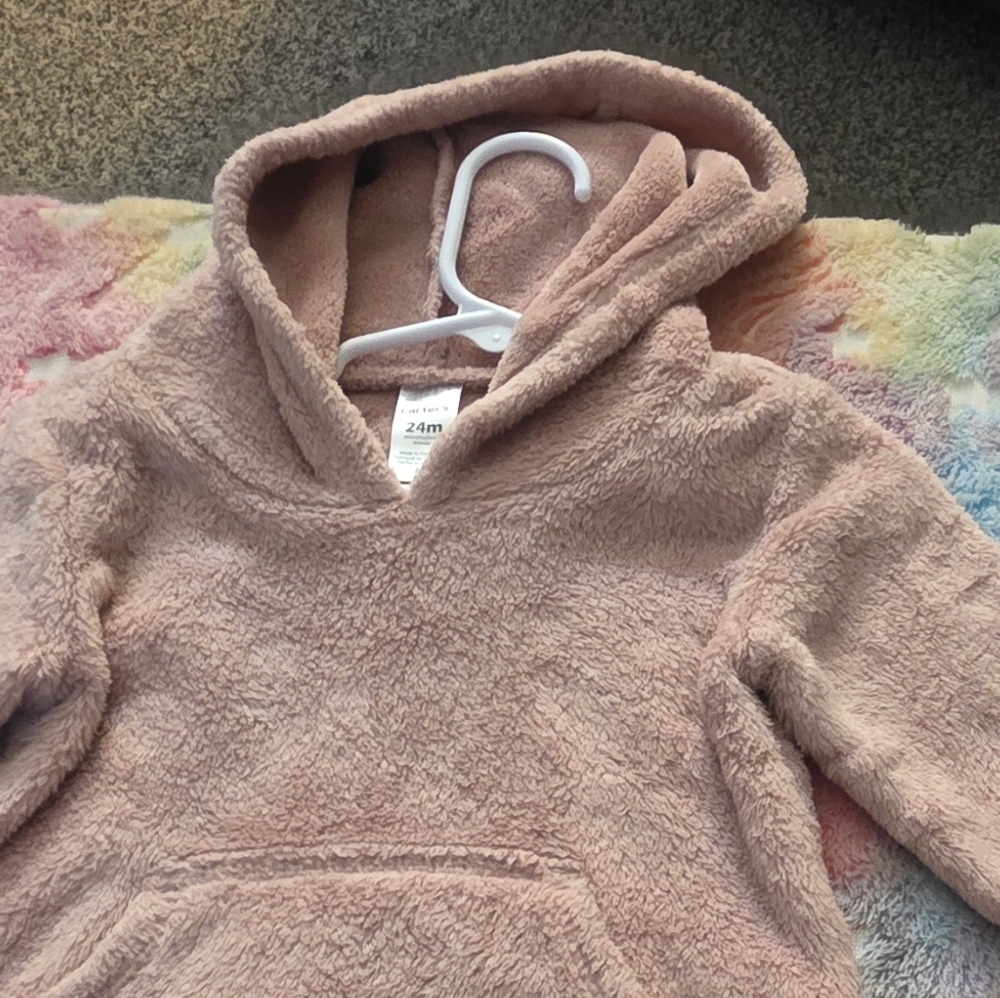 Carter's Cozy Pink Fleece Hoodie